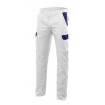 Pantalón elástico reforzado blanco y azul Velilla