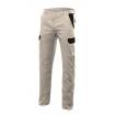 Pantalón elástico reforzado beige y negro Velilla