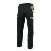 Pantalón elástico reforzado negro y verde Velilla