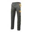 Pantalón elástico reforzado gris y amarillo Velilla