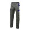 Pantalón elástico reforzado gris y azul eléctrico Velilla