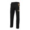 Pantalón elástico reforzado negro y marron Velilla