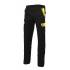 Pantalón elástico reforzado negro y amarillo huevo Velilla