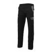Pantalón elástico reforzado negro y gris Velilla