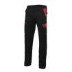 Pantalón elástico reforzado negro y rojo Velilla