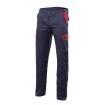 Pantalón elástico reforzado gris y rojo Velilla