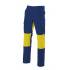 Pantalón con refuerzo amarillo y azul marino Velilla