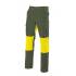Pantalón con refuerzo amarillo y verde oscuro Velilla