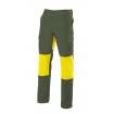 Pantalón con refuerzo amarillo y verde oscuro Velilla