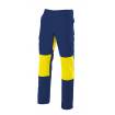Pantalón con refuerzo amarillo fosforito y azul eléctrico Velilla