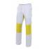 Pantalón con refuerzo amarillo y blanco Velilla