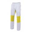 Pantalón con refuerzo amarillo y blanco Velilla