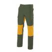 Pantalón con refuerzo verde oscuro y amarillo mostaza Velilla