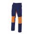 Pantalón con refuerzo naranja y azul eléctrico Velilla