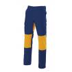 Pantalón con refuerzo amarillo mostaza y azul eléctrico Velilla