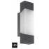 Lámpara de pared GORZANO LED acero galvanizado