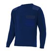 Jersey reforzado de punto cuello redondo azules Velilla