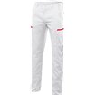 Pantalon elástico blanco y rojo Velilla