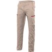 Pantalon elástico beige y granate Velilla