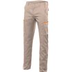 Pantalon elástico beige y amarillo mostaza Velilla