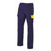 Pantalon multibolsillos azul y amarillo  Velilla