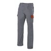 Pantalon multibolsillos gris y naranja Velilla