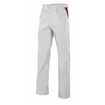 Pantalon con pinzas blanco y granate Velilla