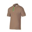 Camiseta contraste camel y verde Velilla