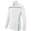Chaqueta polar bicolor blanco y verde oscuro Velilla
