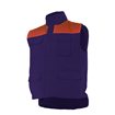 Chaleco acolchado azul marino y naranja Velilla