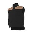 Chaleco acolchado negro y beige Velilla