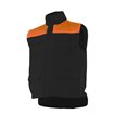 Chaleco acolchado negro y naranja Velilla