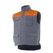 Chaleco acolchado gris y naranja Velilla