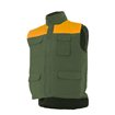 Chaleco acolchado verde y naranja Velilla