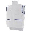 Chaleco multibolsillos blanco y azul marino Velilla