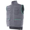 Chaleco multibolsillos gris y azul celeste Velilla
