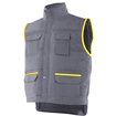 Chaleco multibolsillos gris y amarillo Velilla