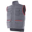 Chaleco multibolsillos gris y rojo  Velilla