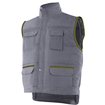 Chaleco multibolsillos gris y verde Velilla
