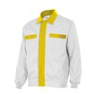 Chaqueta bicolor blanco y amarillo Velilla
