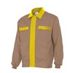 Chaqueta bicolor beige y amarillo Velilla