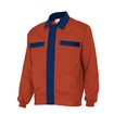 Chaqueta bicolor azul y naranja Velilla