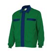 Chaqueta bicolor verde hierba y azul Velilla