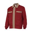 Chaqueta bicolor rojo y beige  Velilla