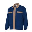 Chaqueta bicolor azul y beige Velilla