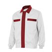 Chaqueta bicolor blanco y  granate Velilla