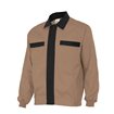 Chaqueta bicolor beige y negro Velilla