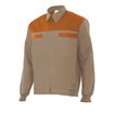 Chaqueta reforzada beige y naranja Velilla