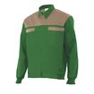 Chaqueta reforzada verde y beige Velilla