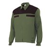Chaqueta reforzada verde oscuro y negro Velilla